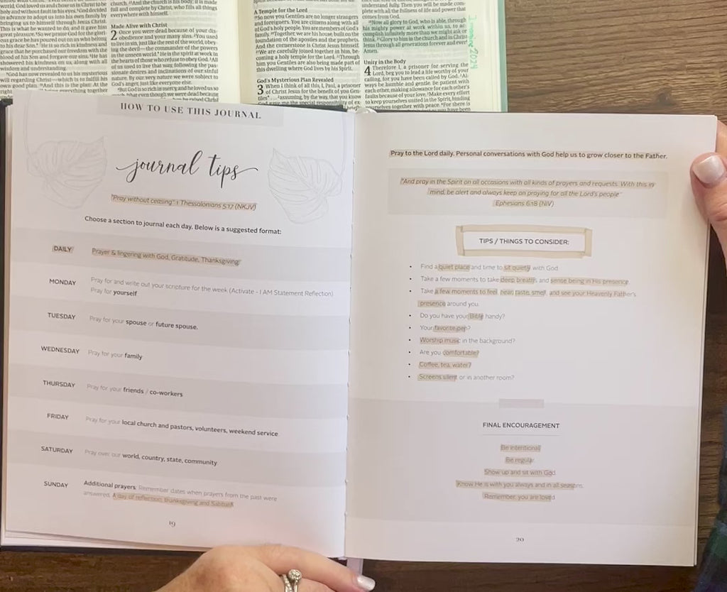 Journal Tips, prayer, reflection, create a journal your way